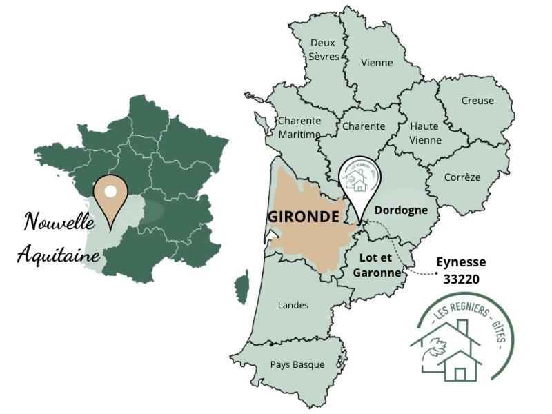 Les Régniers - 1 gîte x4 à 6 et 1 gîte x8 - à réserver ensemble ou séparément Eynesse Esterno foto
